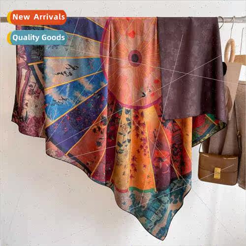 2023 new fall winter fragrant cloud yarn warm large square s