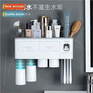 toothbrush sink cup squeeze arti Bathroom toothpaste shelves