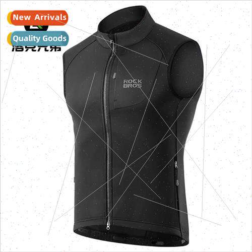 Fleece riding vest winter cold windproof men women road moun