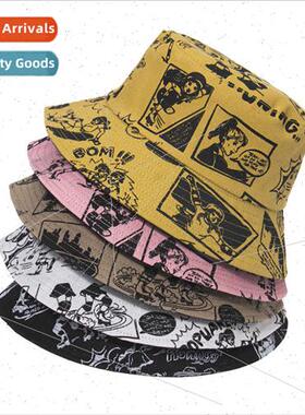 New Japanese manga cartoon characters printed flower pot hat