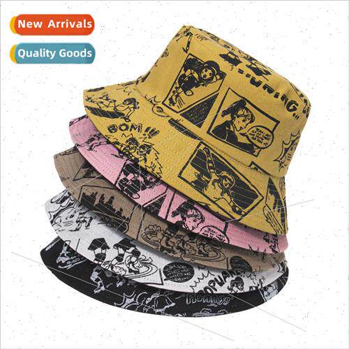 New Japanese manga cartoon characters printed flower pot hat