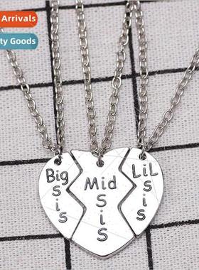 Friends Necklace BFF sters Three Piece Set Love Spliced Lett
