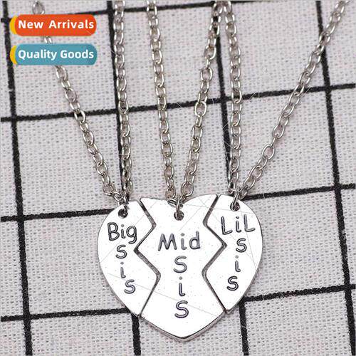 Friends Necklace BFF sters Three Piece Set Love Spliced Lett