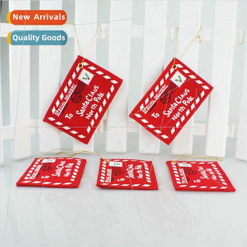 New Christmas Tree Hanging Nonwoven Embroidered Holy Envelop