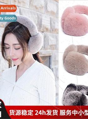 Winter real otter rabb hair ear sets female ear muffs ear mu