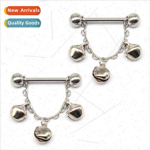 Europe bell nipple ring chest jewelry nipple studs stainless