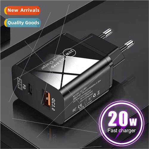 QC3.0 Fast Charge PD Charger 20w 适用Apple Android USB-A+Typ