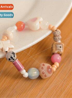 New cat sweetheart cute sweet girl bracelet handmade Bodhi c