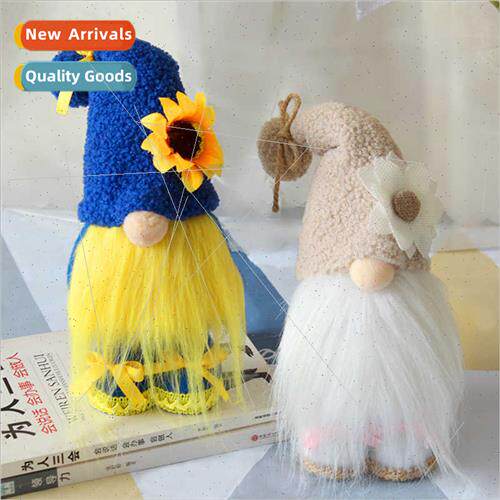 Bee Festival Sunflower Doll Decoration Plush Plush Faceless