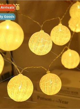 LED color lights string lights round ball crackle full stars