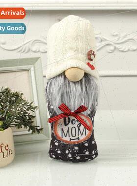 Faceless old man doll decorations creative knted hat DogMOM