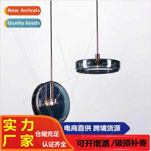 Modern simple glass dining room single head Scandinavian bed