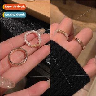 match cold finger Korea rin stacking hundred simple ins wind