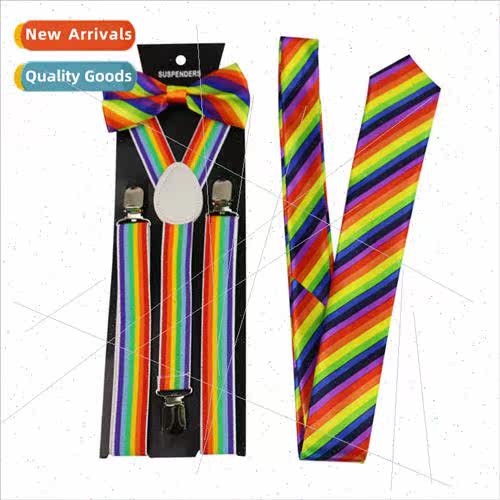 New rainbow backpack clip comtable colourful striped suspend