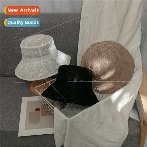 Summer Korea Dongdaemun mesh lace embroidery Ms. fairy hat f