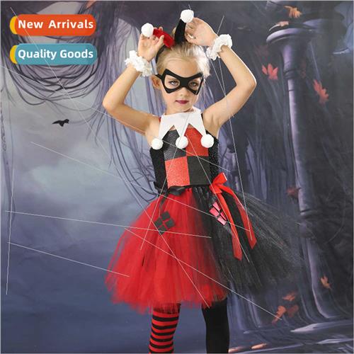 Europe Halloween childrens cos clothes clown girl Harry Cosp