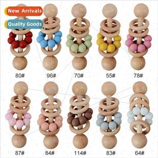 Baby beechwood rattles beechwood ring hgrasp rattles baby te