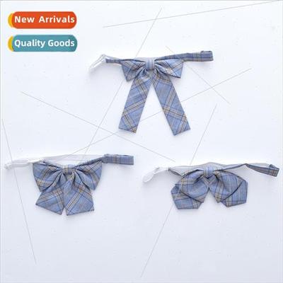 JK Bowtie Student Shirt Unim Phantom Blue Between Yellow Che