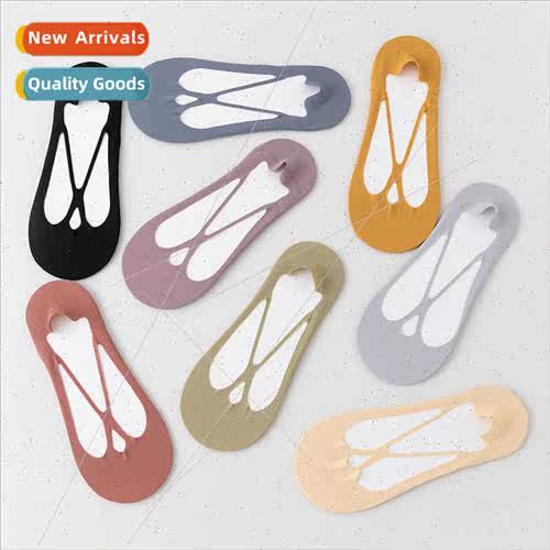 Summer boat socks women thin -slip -drop heel shallow invisi