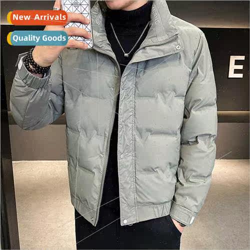 Down jacket new thickened warm stand-up collar short men whe