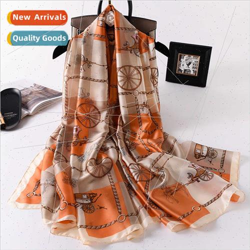 2020 fall winter new Europe Uned States simulation silk scar