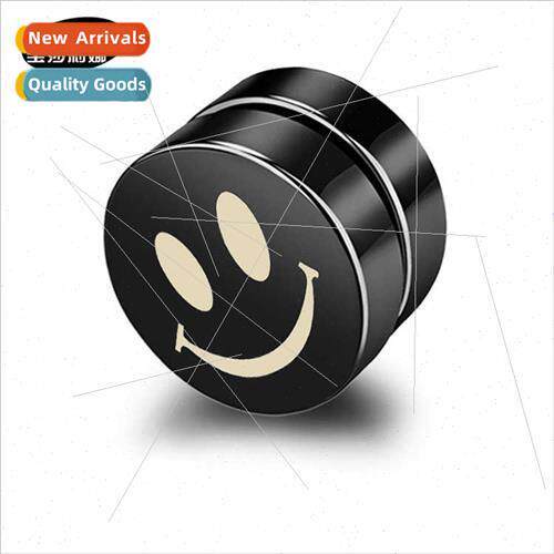 Rocking Rolling Suction Stone Earrings Smiley No Ear Hole Ea