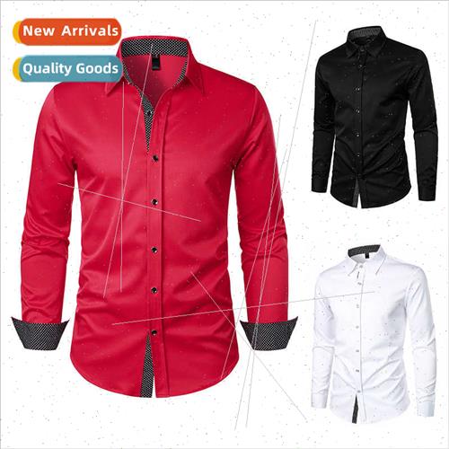 2023 new  size men fashion nd polka dots color blocking casu