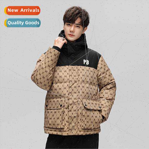 men short down jacket winter thickened warm nd hooded winter