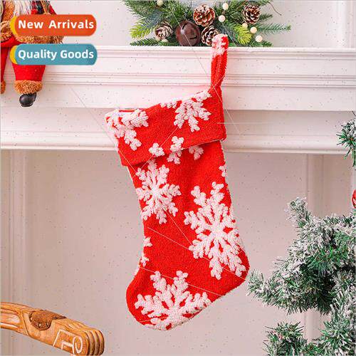 Christmas Plush Snowflake Christmas Stocking Candy Bag Chris