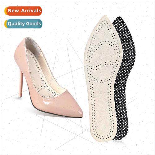 Pointed toe model leather full cushion sweat absorbent breat