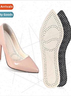 Pointed toe model leather full cushion sweat absorbent breat