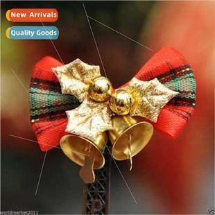 5cm small Christmas bow decorations bells