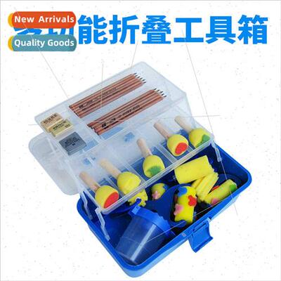 Household toolbox Multi-function transparent tool box portab