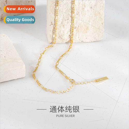 S925 silver Korea ins minimalist niche chain necklace simple