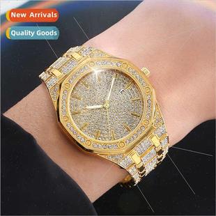 Hip hop hipster octagonal full diamond octagonal dial calend