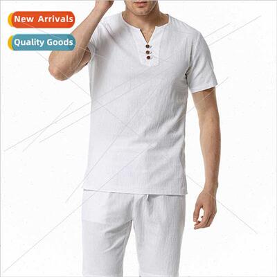 Mannequin Men Cotton nen V-Neck Beach Su TB30