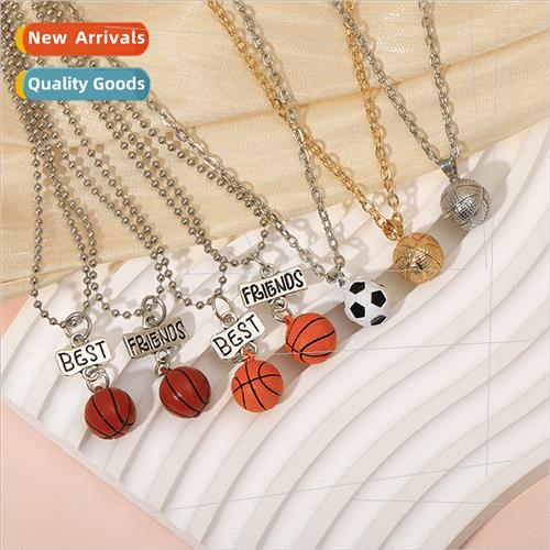 New Basketball Football Necklace Personalized ins Creative B