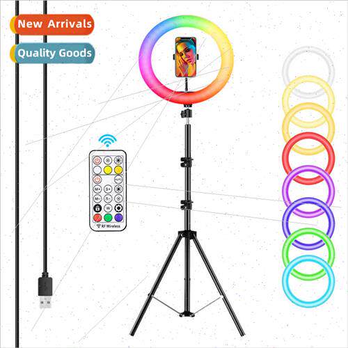 10 inch RGB dazzling color ring light MJ26 fill light photog