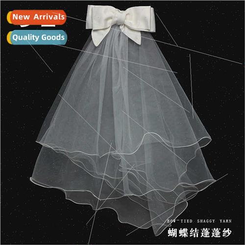Bow tulle veil veil flower packaging handmade materials bouq