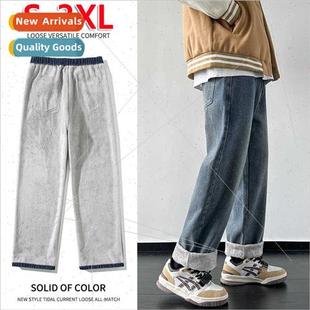 fall winter thickened jeans straigh warm men new Padded 2023