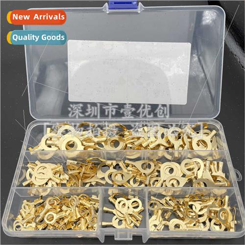 300pcs M5 M6 M8 M10 Circle O-ring Grounding Copper Crimp Ter