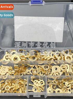 300pcs M5 M6 M8 M10 Circle O-ring Grounding Copper Crimp Ter