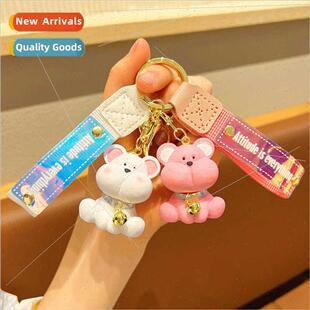 key penda dog car keychain chain doll ltle cute doodle Resin