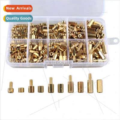 300pcs set M3*4-12mm Brass Hexagonal  Support Bulkhead Nut S