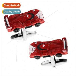 Copper red racing car mini-car cufflinks wedding gifts men w