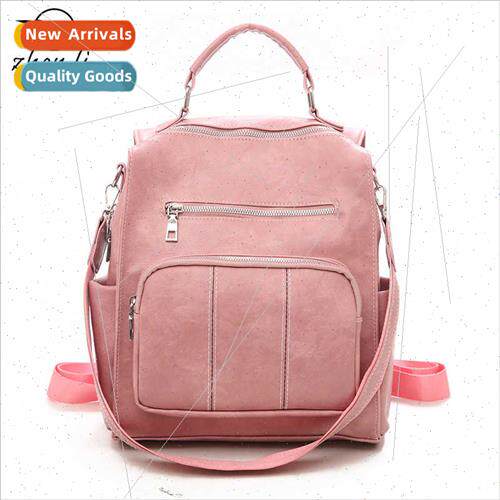 bags 2023 schoolbag PU leather shoulder backpack women backp