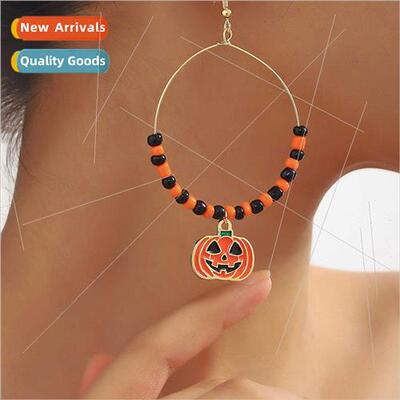 Halloween Earrings Set Pumpkin Bat Skull Earrings Halloween