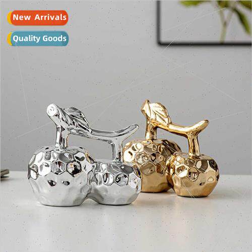 ght luxury creative ceramic apple ornament simple senior liv