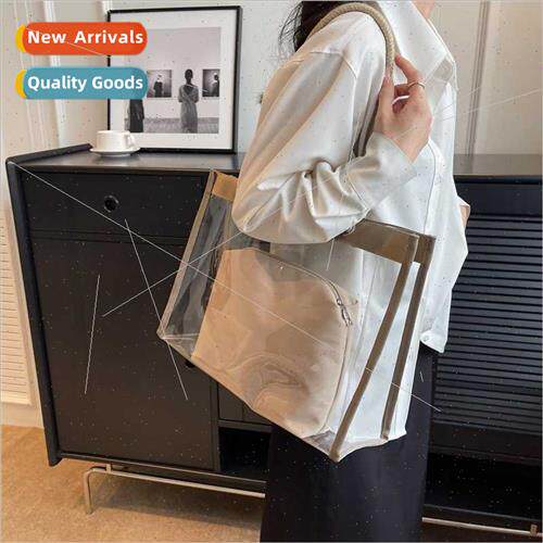Transparent Tote Bag Women new Premium Texture che Shoulder
