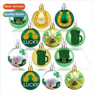 St. Patrick Irish Green Hat Oktoberfest Shamrock Plated Plas